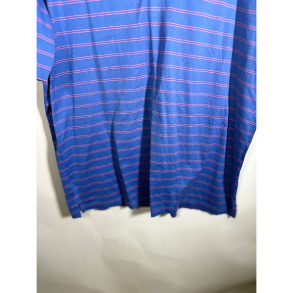 Masters Collection Mens Blue Pink Stripe Polo Shirt Golf Masters Tournament XL - Picture 3 of 9
